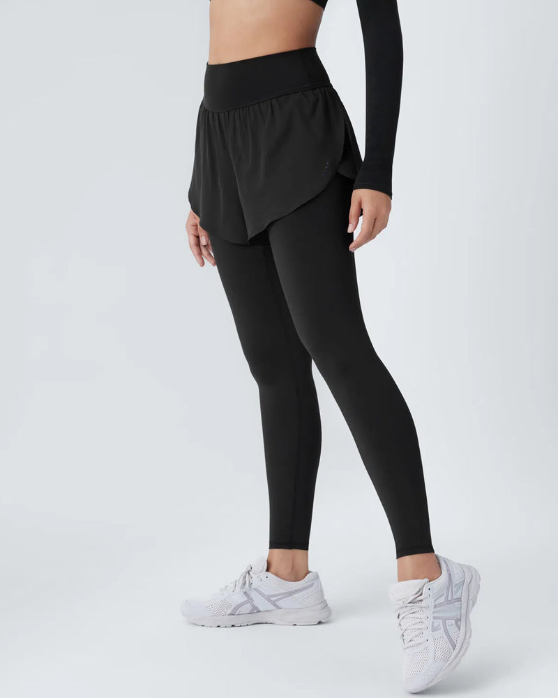 FIORA - Skirt Pants – Hochtaillierte Yoga-Leggings mit Rock