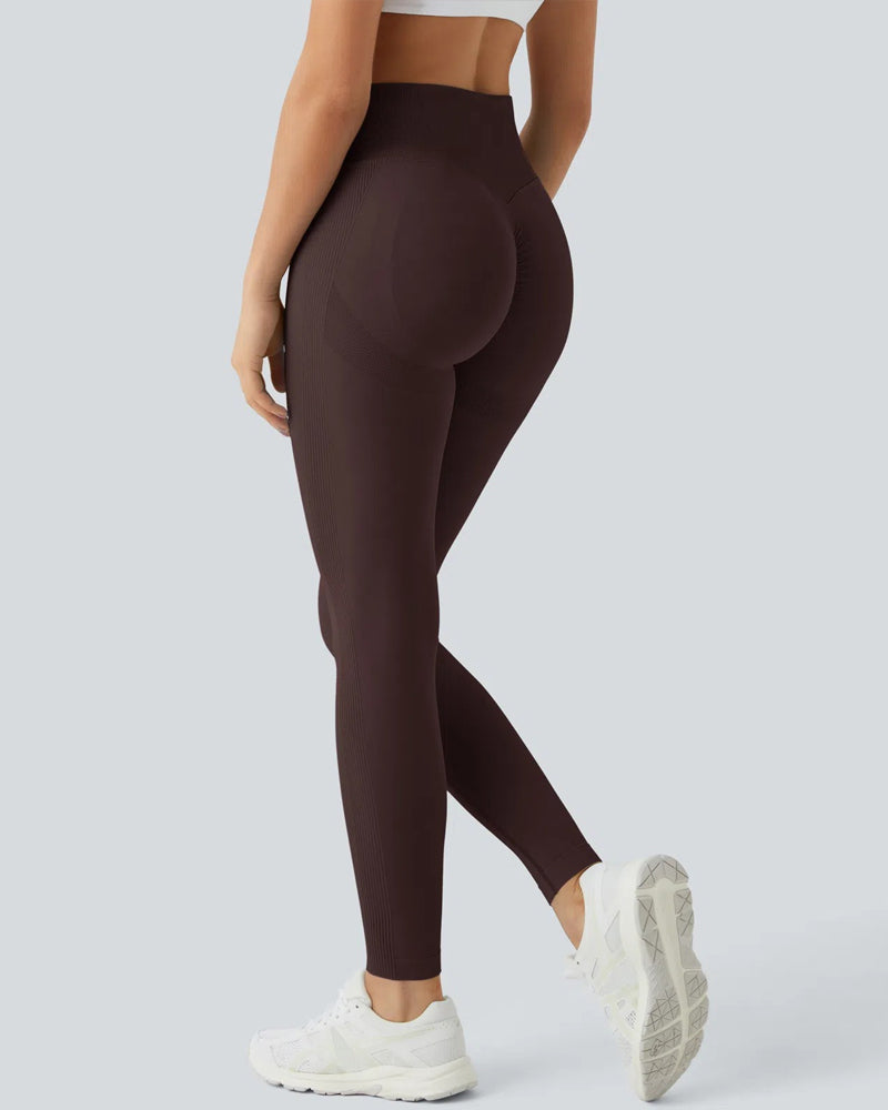 KAIA - Hochtaillierte Tummy Control Nahtlose Workout Leggings
