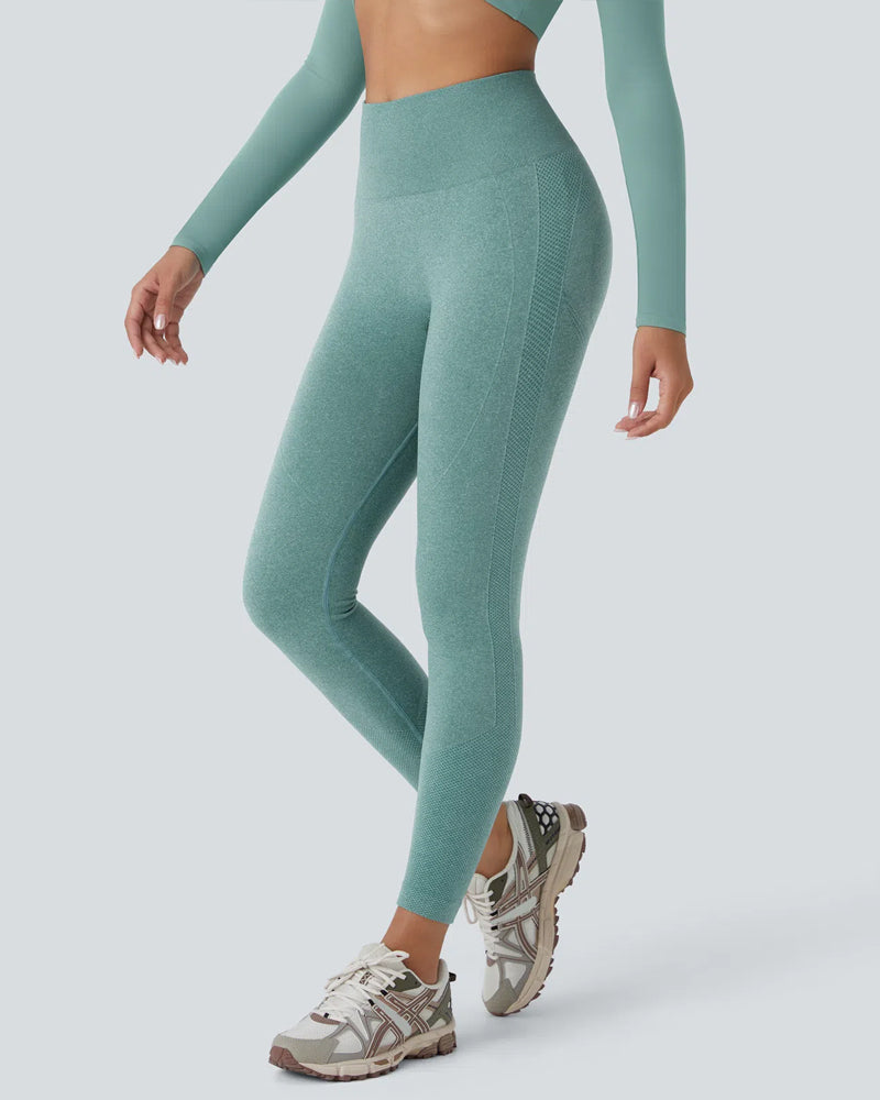 KAIA - Hochtaillierte Tummy Control Nahtlose Workout Leggings