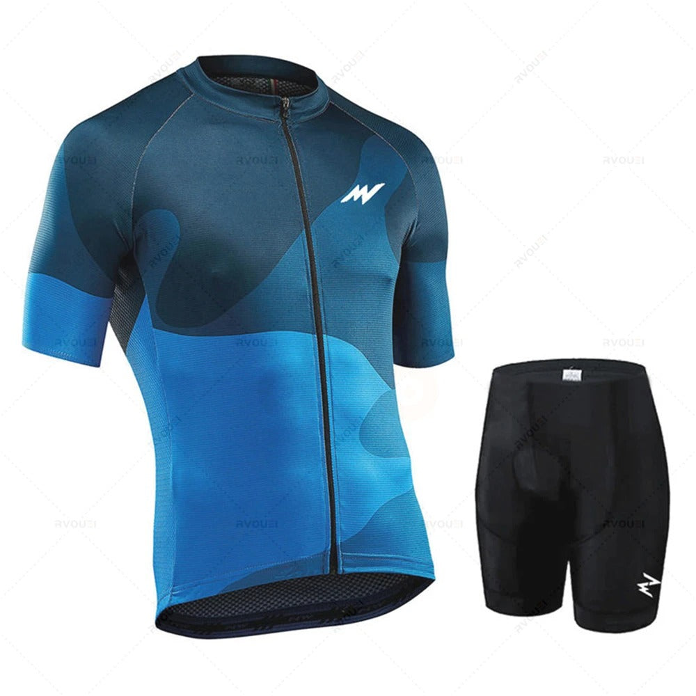 Émile Fahrradtrikot-Set – Herren Trikot & Radhose mit 19D GEL-Polster