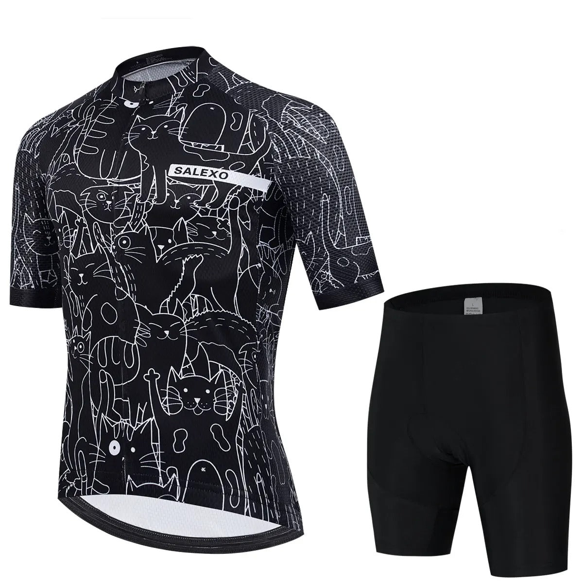 Bastien Fahrradtrikot-Set – Herren Sommer-Set mit 19D Gel-Polster und Anti-Rutsch-Design