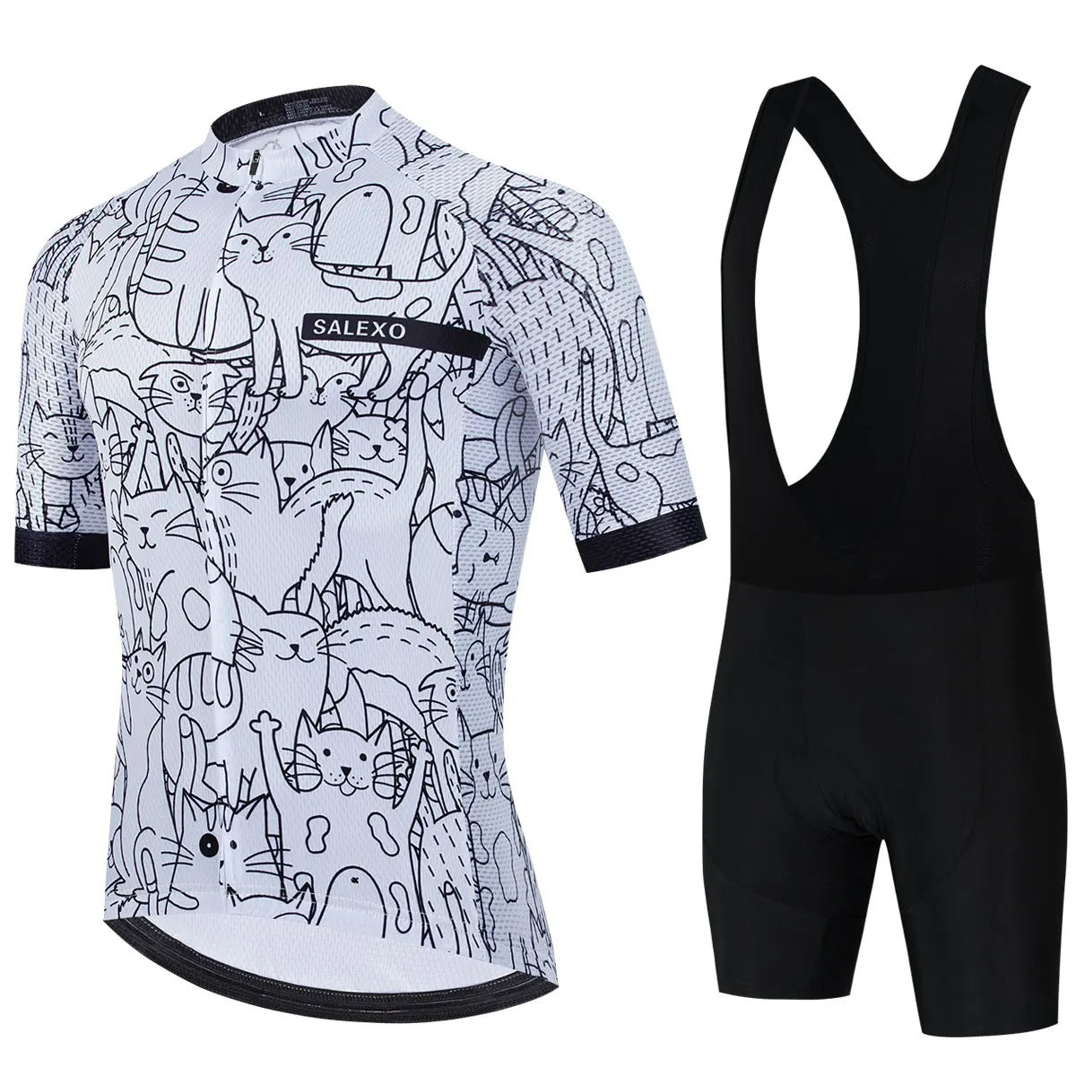 Bastien Fahrradtrikot-Set – Herren Sommer-Set mit 19D Gel-Polster und Anti-Rutsch-Design