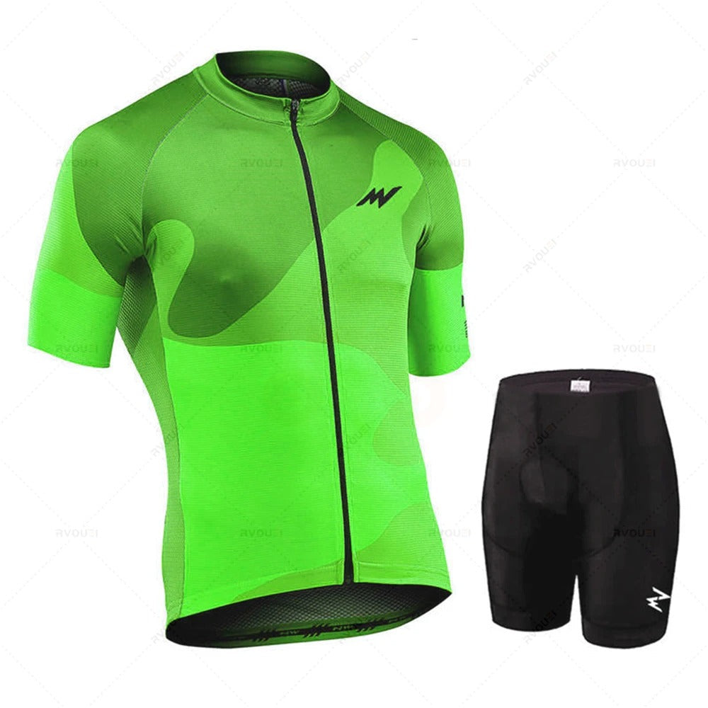 Émile Fahrradtrikot-Set – Herren Trikot & Radhose mit 19D GEL-Polster