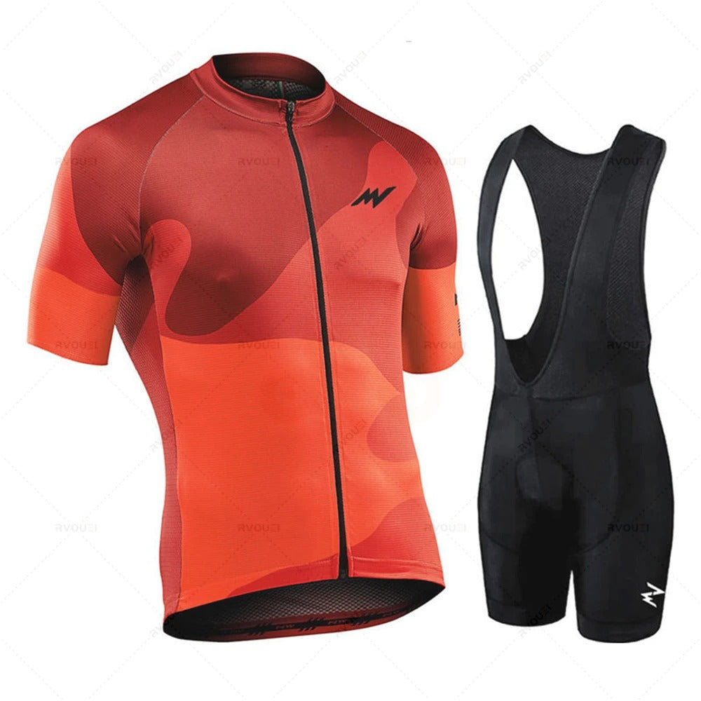 Émile Fahrradtrikot-Set – Herren Trikot & Radhose mit 19D GEL-Polster