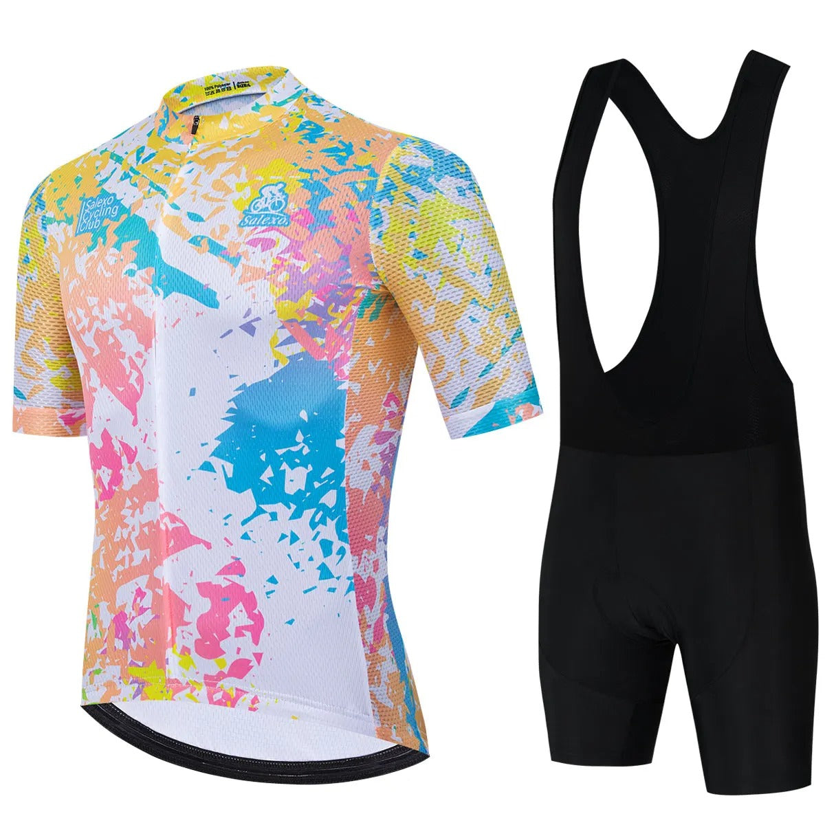 Nico Fahrradtrikot-Set – Herren Sommer-Set mit 19D Gel-Polster und Anti-Rutsch-Hose
