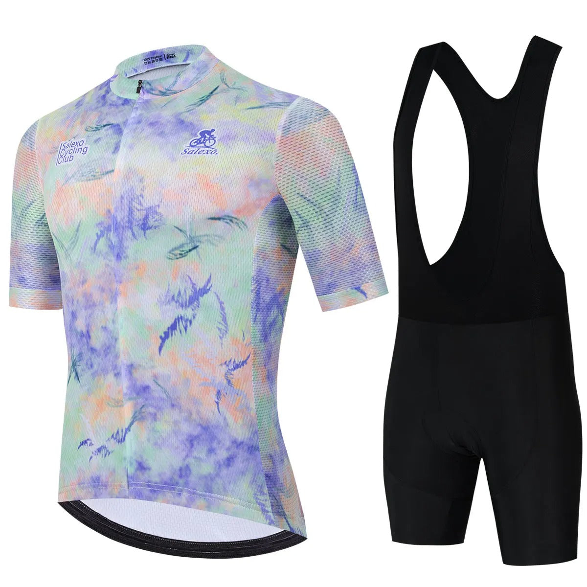 Nico Fahrradtrikot-Set – Herren Sommer-Set mit 19D Gel-Polster und Anti-Rutsch-Hose