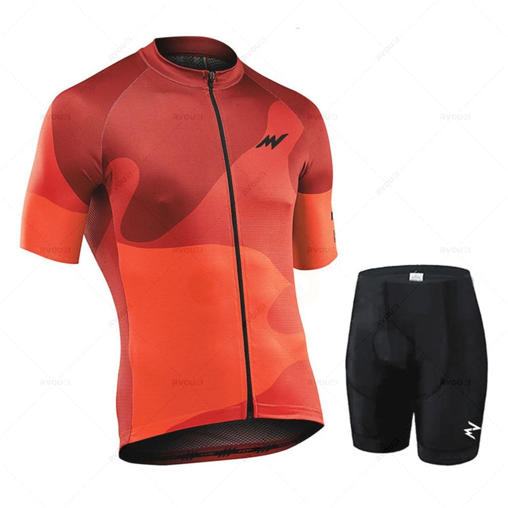 Émile Fahrradtrikot-Set – Herren Trikot & Radhose mit 19D GEL-Polster