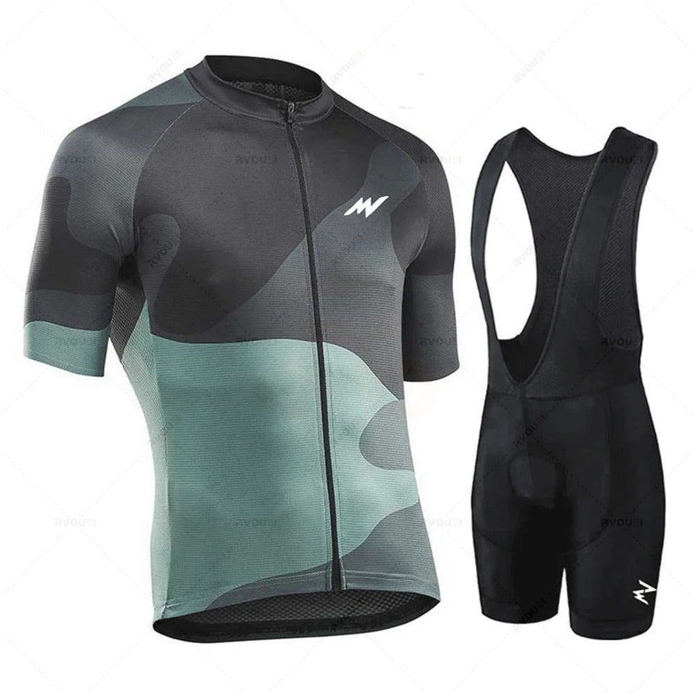Émile Fahrradtrikot-Set – Herren Trikot & Radhose mit 19D GEL-Polster